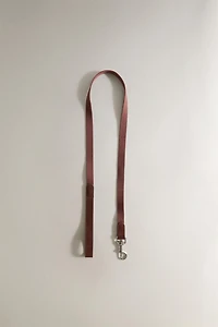 LEATHER PET LEAD WITH CLIP