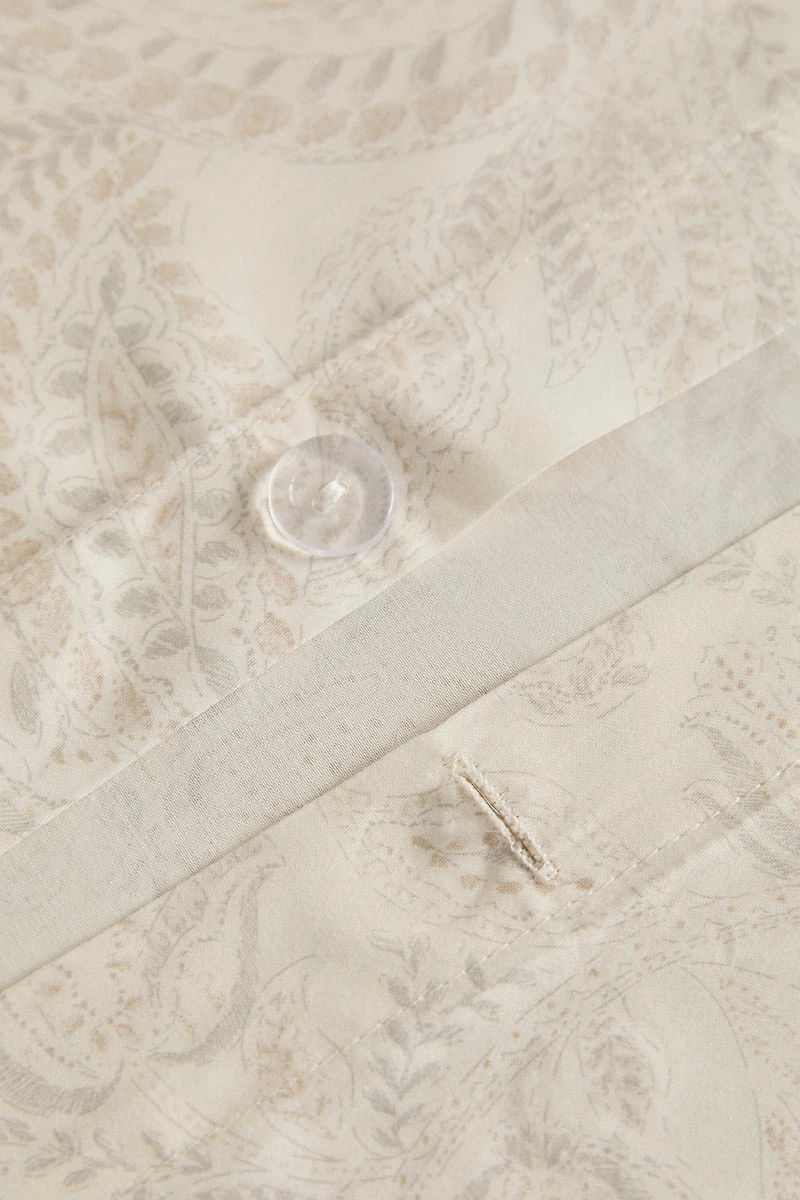 PAISLEY SATEEN DUVET COVER