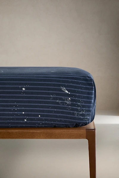 KIDS' SPACE STRIPE FITTED SHEET