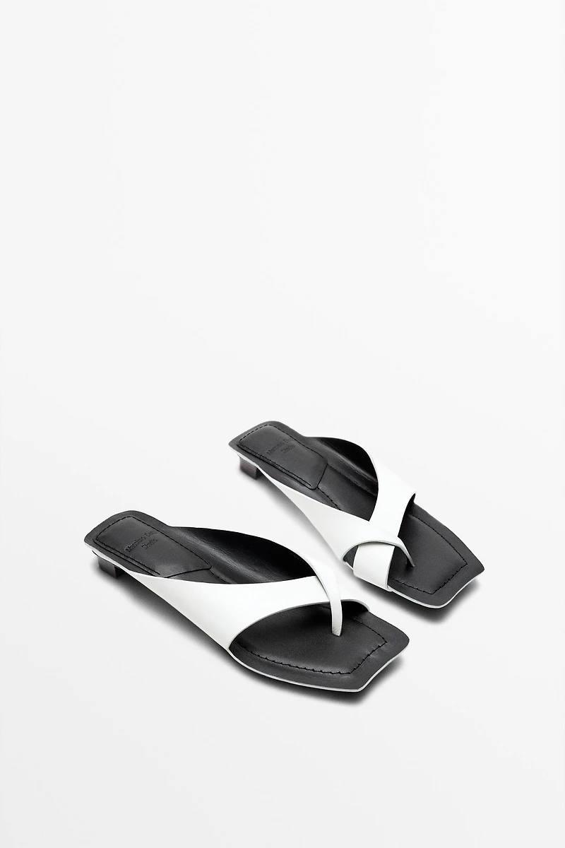 Leather high-heel sandals - STUDIO