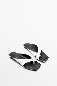 Leather high-heel sandals - STUDIO