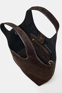 SAC MINI SHOPPER EN CUIR