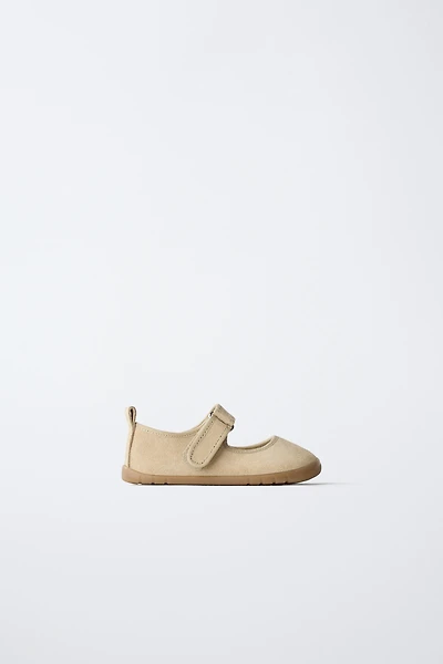 BALLERINES EN CUIR PIEDS NUS