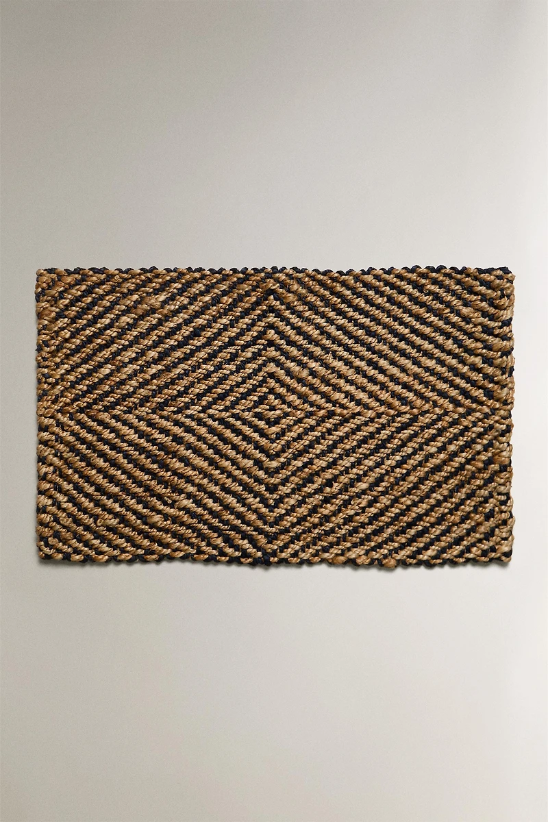 DIAMOND JUTE DOORMAT