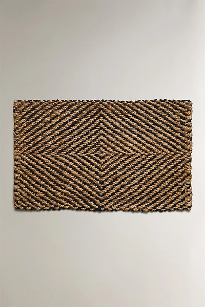 DIAMOND JUTE DOORMAT