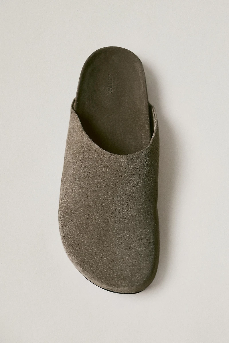 MINIMALIST LEATHER CLOGS