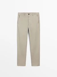 Semi-jogger fit trousers