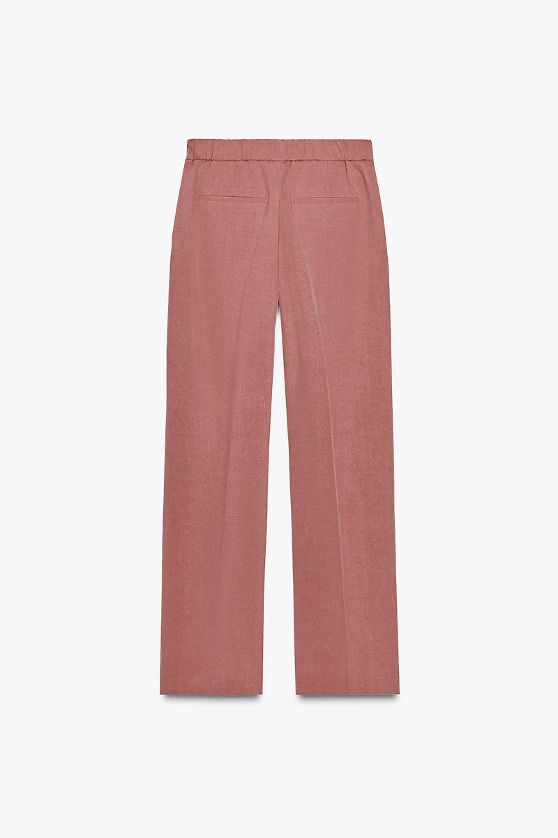 PANTALON DROIT TAILLE ÉLASTIQUE