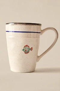 TASSE GRÈS POISSON