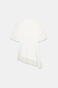 T-SHIRT HEAVY COTTON DENTELLE