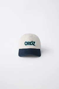 EMBROIDERED LOGO CAP