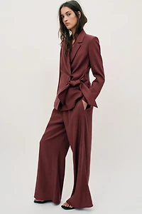 WIDE LEG LINEN PANTS