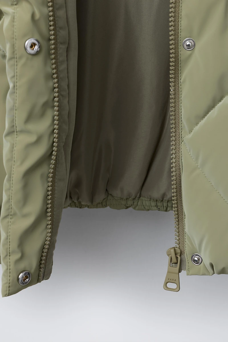 VESTE REMBOURRÉE EFFET GOMMÉ