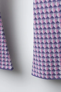 PANTALON ÉVASÉ EN MAILLE JACQUARD COLLECTION SKI