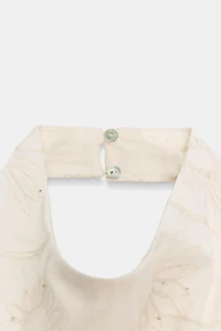 EMBROIDERED SEQUIN HALTER TOP