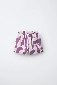 6-14 YEARS/ GEOMETRIC PRINT SWIM SHORTS