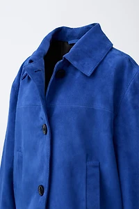 100% LEATHER SUEDE JACKET