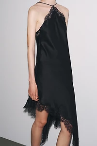 ZW COLLECTION SATIN LACE DRESS