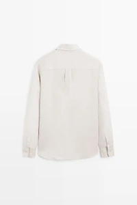 Regular fit 100% linen shirt