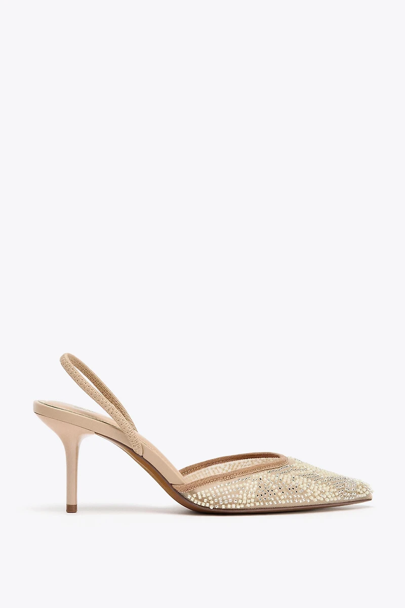 SPARKLY SLINGBACK HEELS