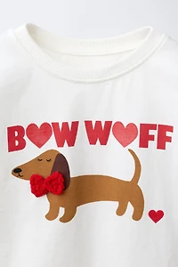 PUPPY PRINT T-SHIRT