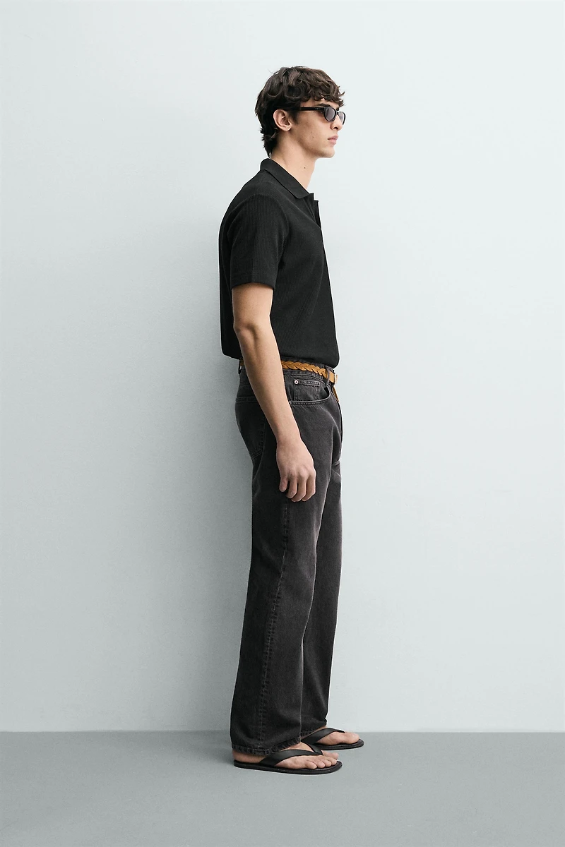 VERTICAL TEXTURED POLO