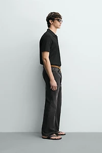 VERTICAL TEXTURED POLO