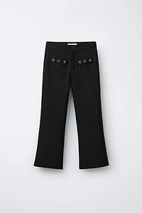 JEWELED FLORAL PANTS