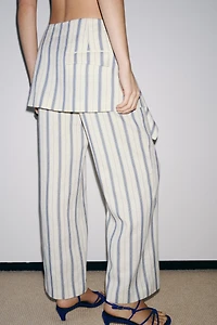 ZW COLLECTION STRIPED PAREO PANTS