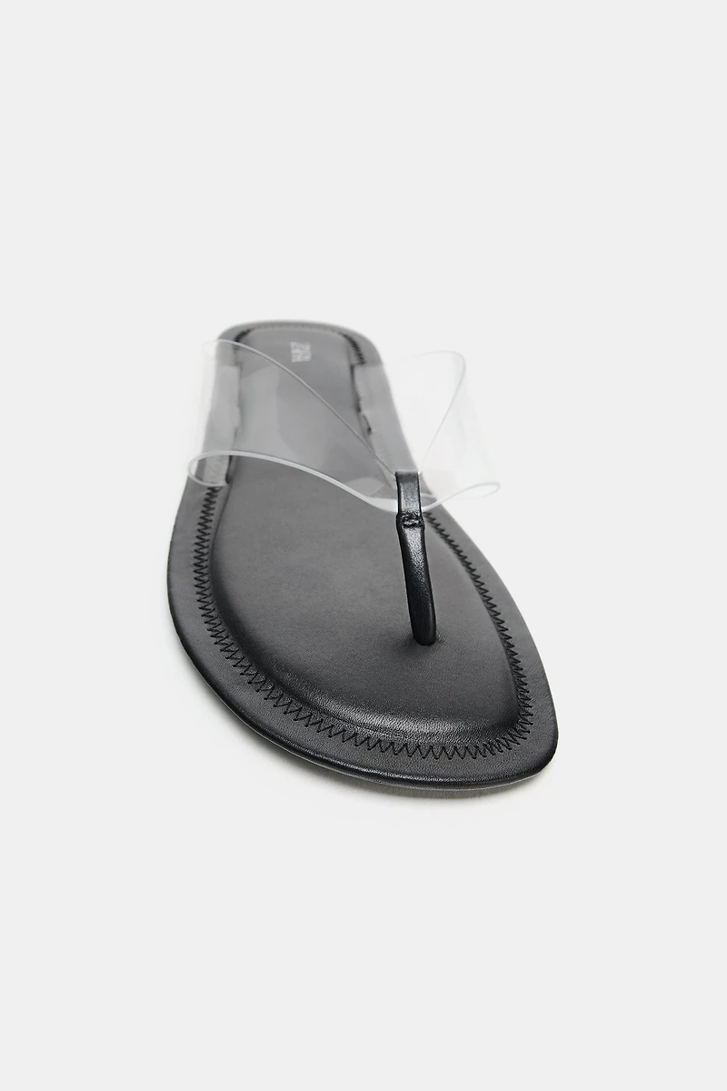 VINYL STRAP SANDALS