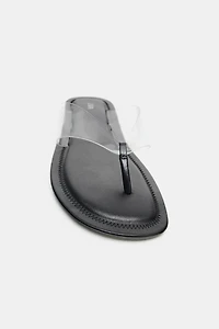 VINYL STRAP SANDALS