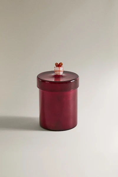 (220 G) GINGERBREAD BOROSILICATE GLASS SCENTED CANDLE