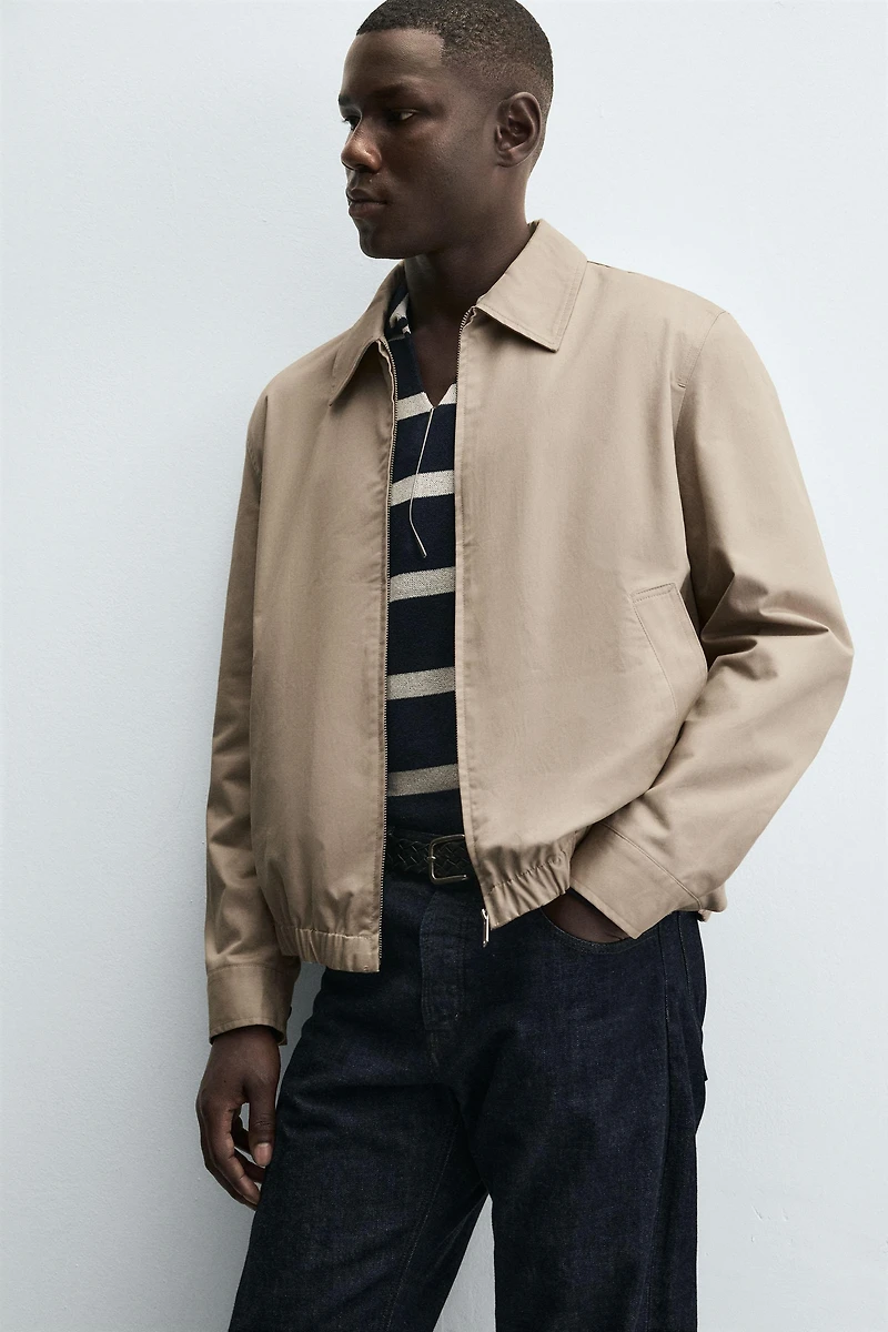 REGULAR FIT COTTON JACKET