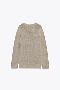PULL DROIT EN MAILLE