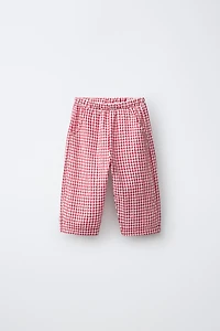 GINGHAM PLAID PANTS