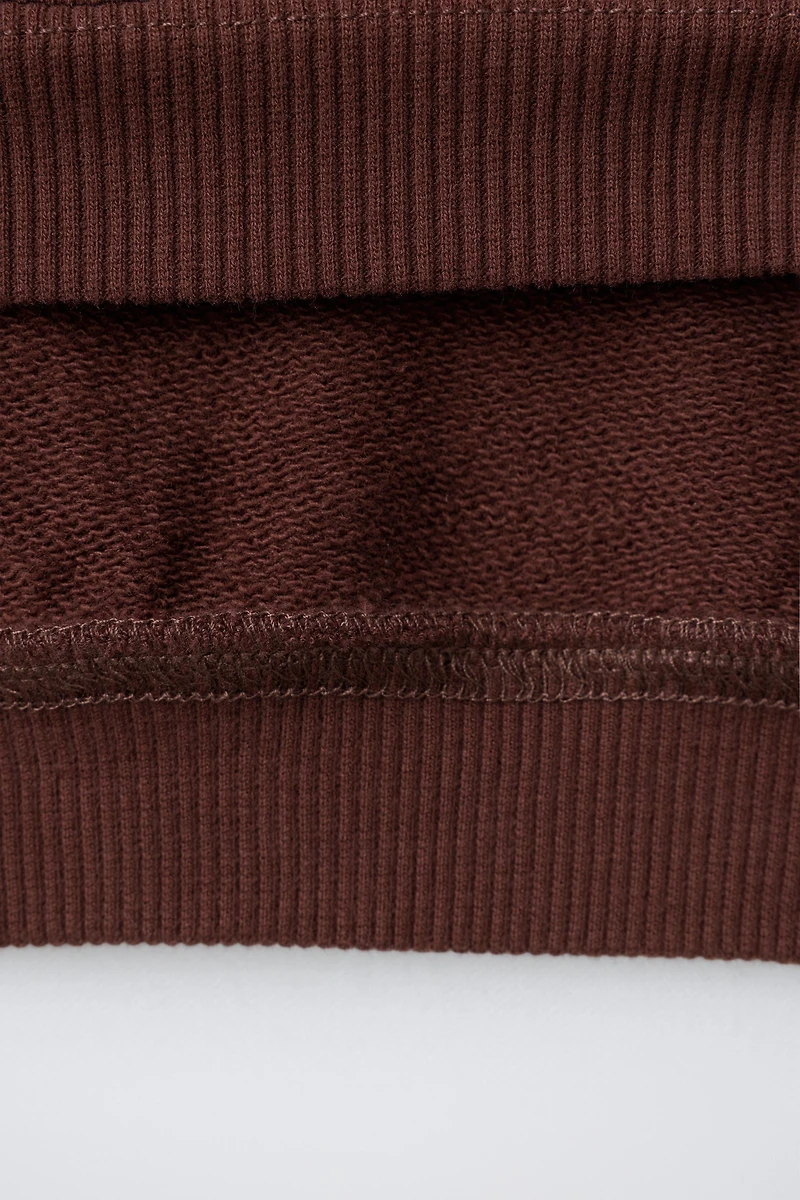 EMBROIDERED TEXT SWEATSHIRT