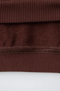 EMBROIDERED TEXT SWEATSHIRT