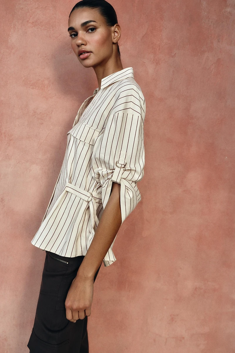 STRIPED SAFARI SHIRT