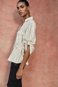 STRIPED SAFARI SHIRT
