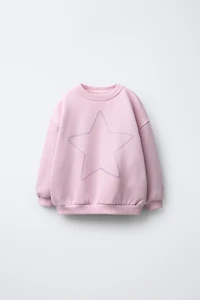 SWEAT ÉTOILE EN RELIEF BRILLANT