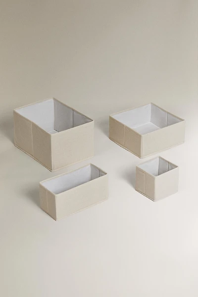 FOLDABLE COTTON STORAGE BOX