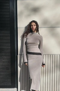 LONG DOUBLE EFFECT DRESS