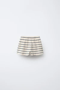 WAFFLE STRIPED SHORTS