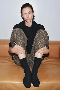 WOOL BLEND RIB SOCKS