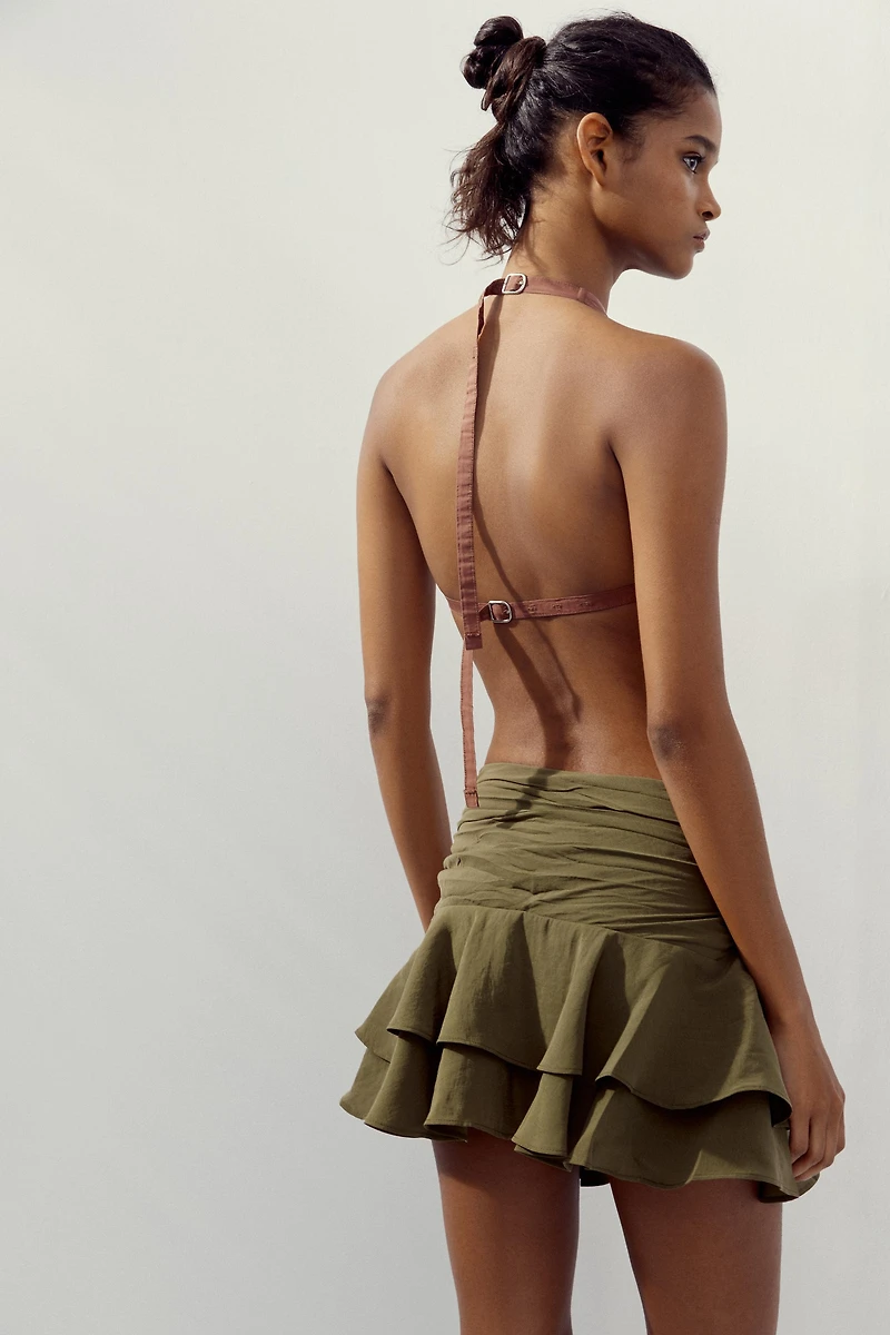 RUFFLE SKORT