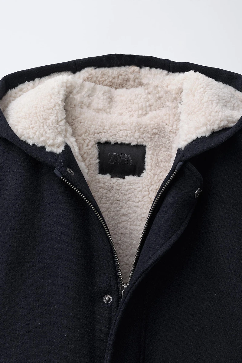 DUFFLE-COAT DOUBLURE EFFET MOUTON
