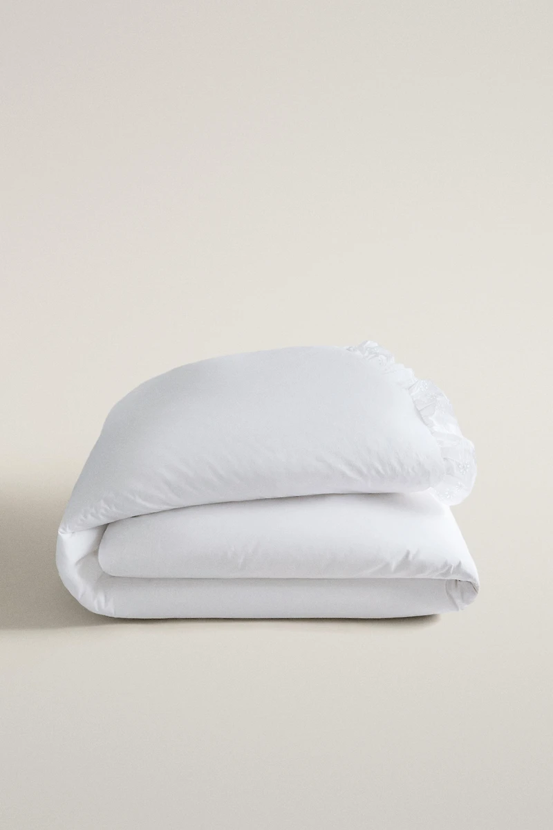 COTTON RUFFLE DUVET COVER