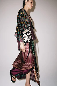 PARÉO-FOULARD À IMPRIMÉ