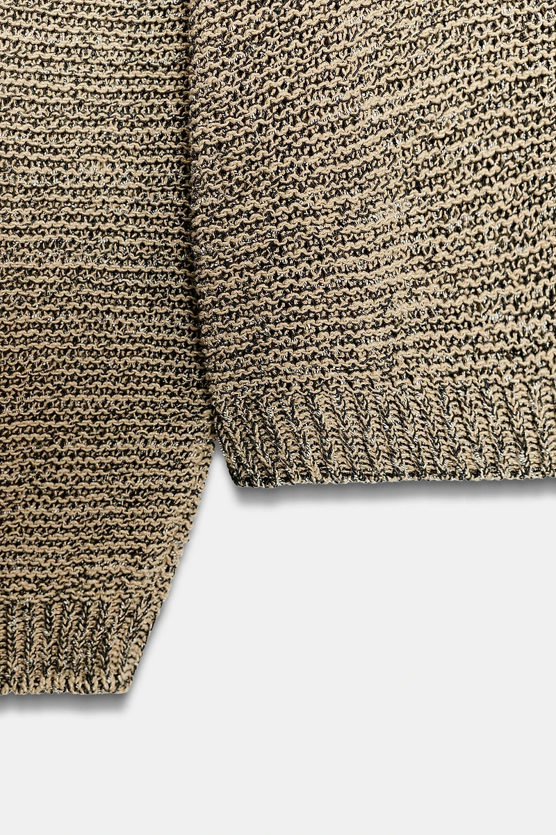 METALLIC THREAD KNIT JUMPER