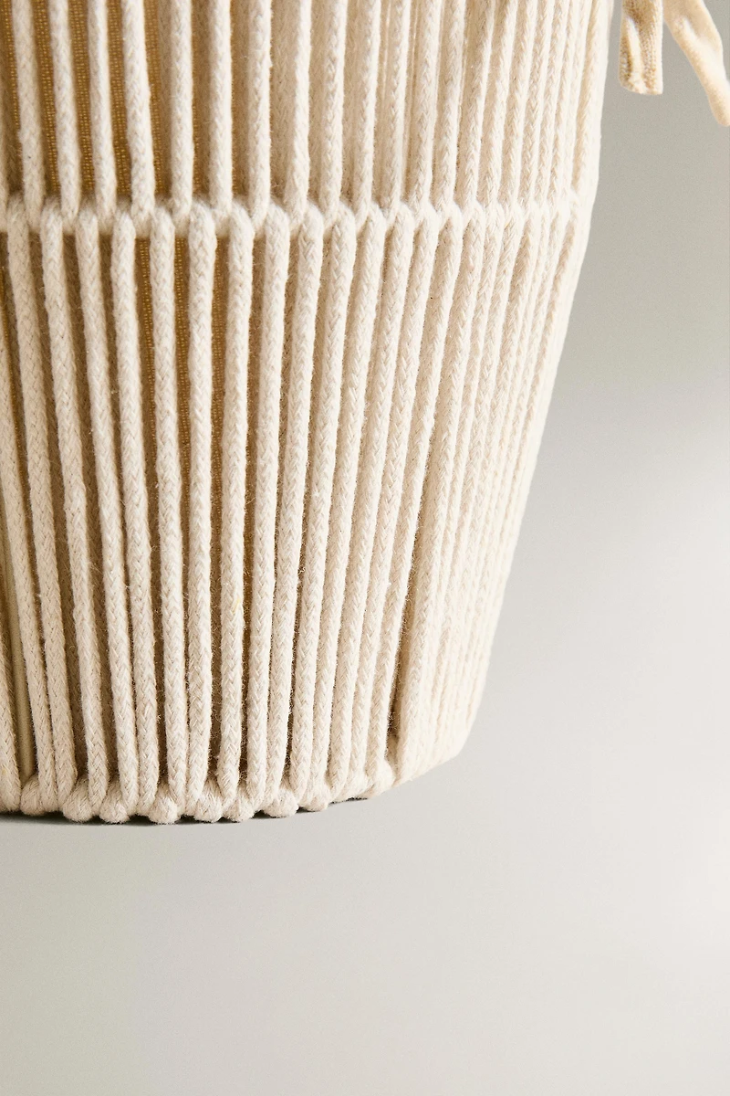 BATHROOM TRASH CAN WITH COTTON LINING